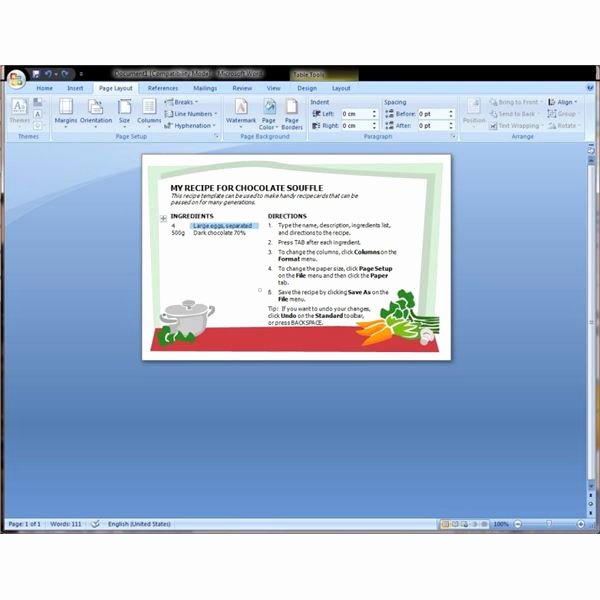 Recipe Template for Mac Fresh Microsoft Word Recipe Template Help Find and Download