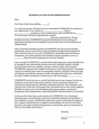 Reference Letter Templates Free Best Of Letter Of Re Mendation Template Free Download Create