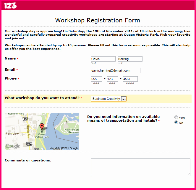 Registration form Template Word Fresh 5 Best S Of Workshop Registration form Template