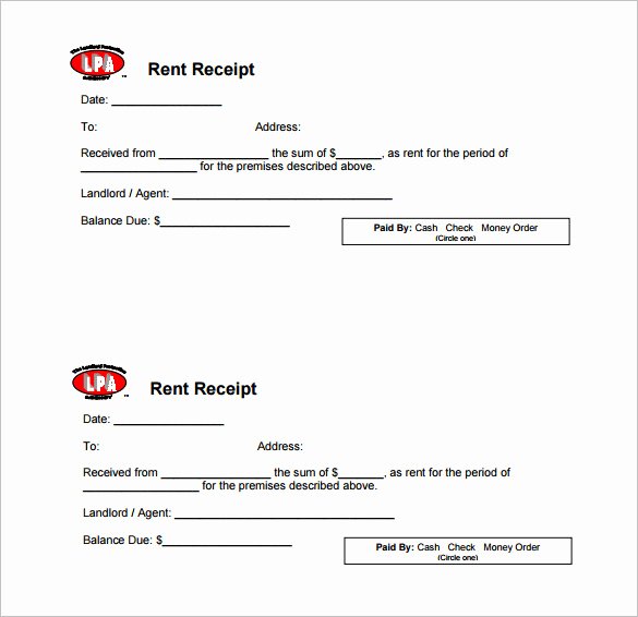 Rent Payment Receipt Template Beautiful Receipt Template Doc for Word Documents In Different Types