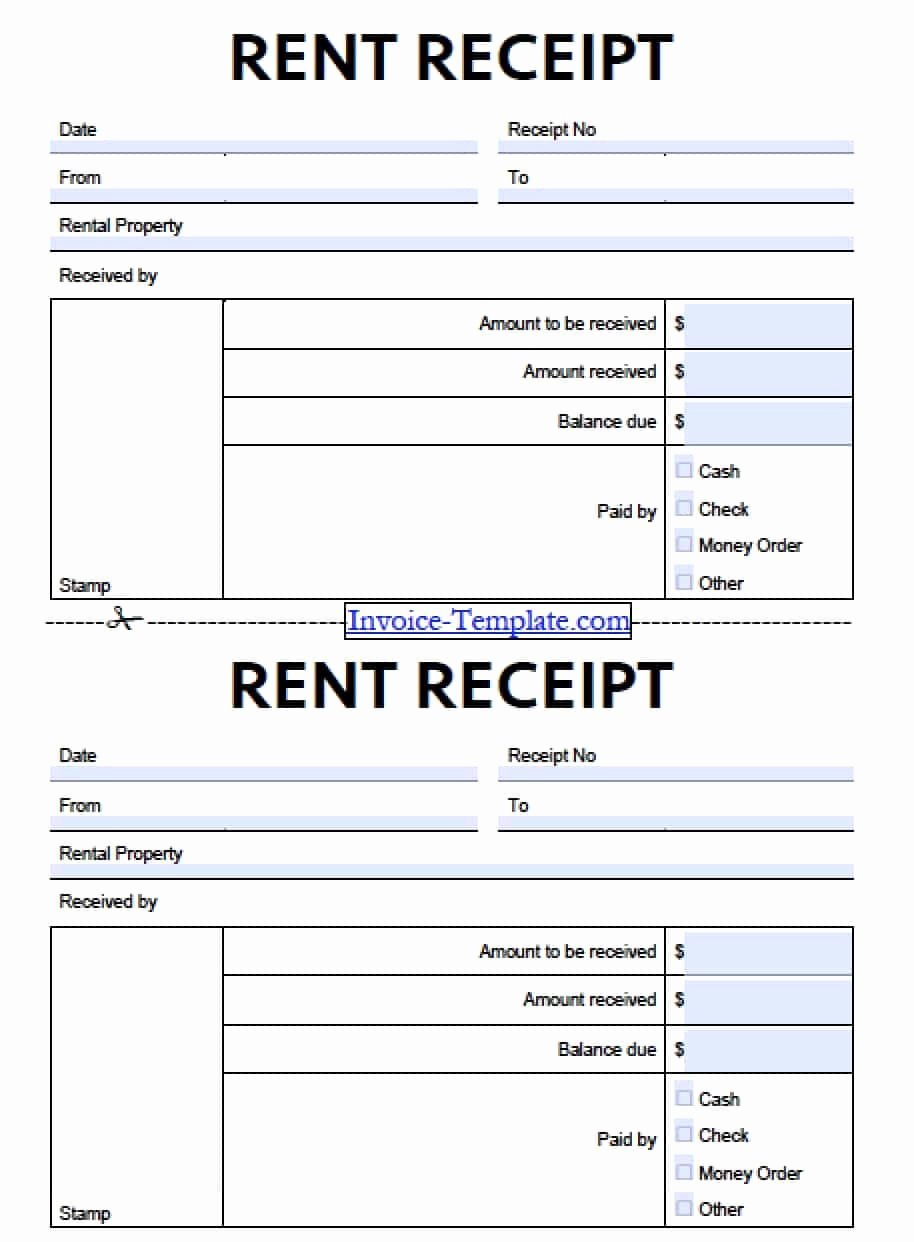 Rent Payment Receipt Template Fresh format for Rent Receipt Bill Lading Samples Free Monthly