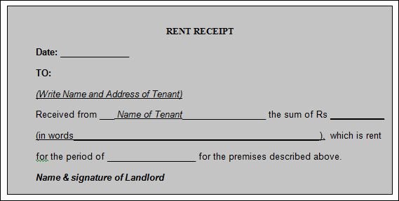 Rent Receipts Template Word Inspirational 12 House Rent Receipt formats