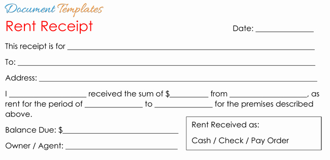 Rent Receipts Template Word Lovely 6 Rent Receipt Templates to Create Rent Receipt Of Any Type