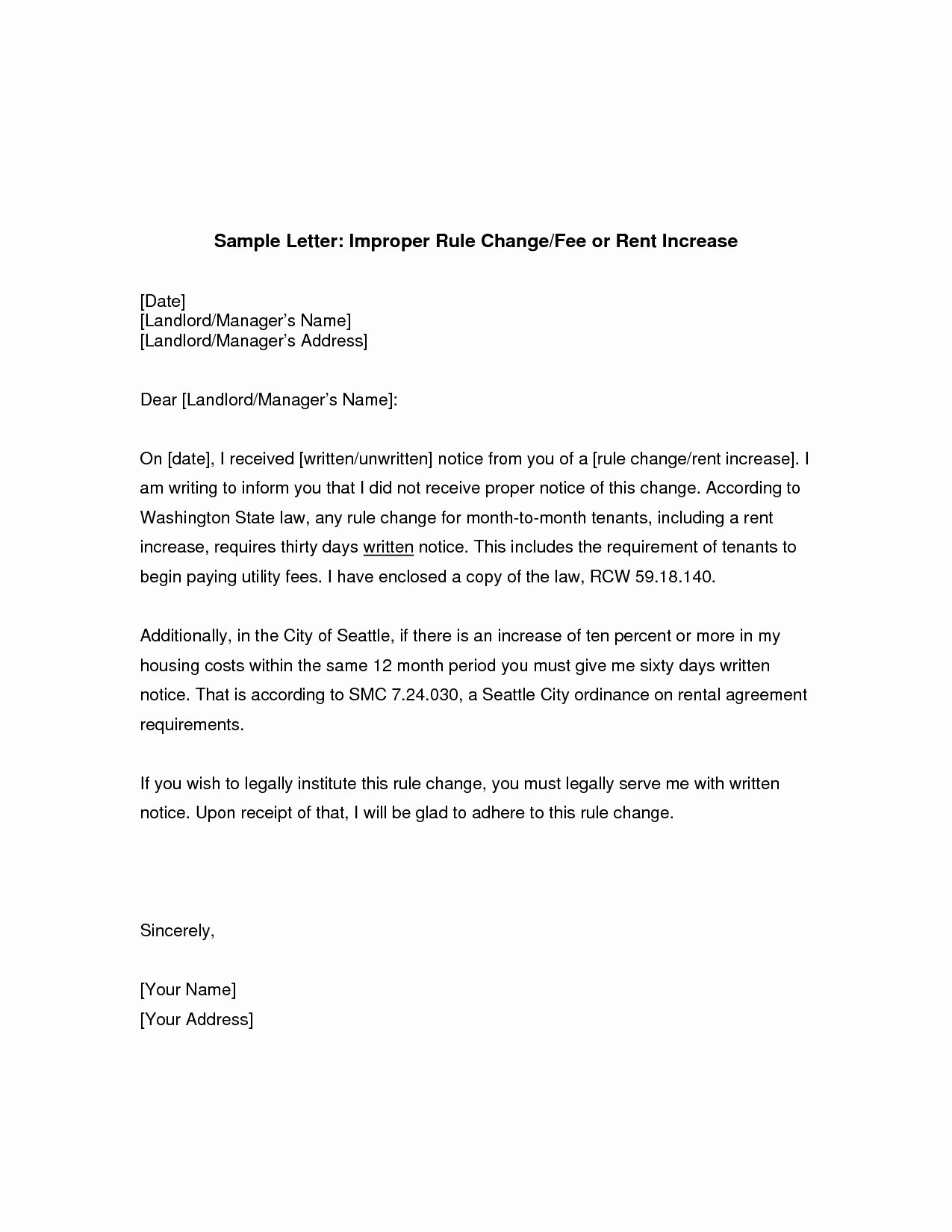 Rental Increase Letter Template Awesome Tenant Guarantor Letter Template Examples