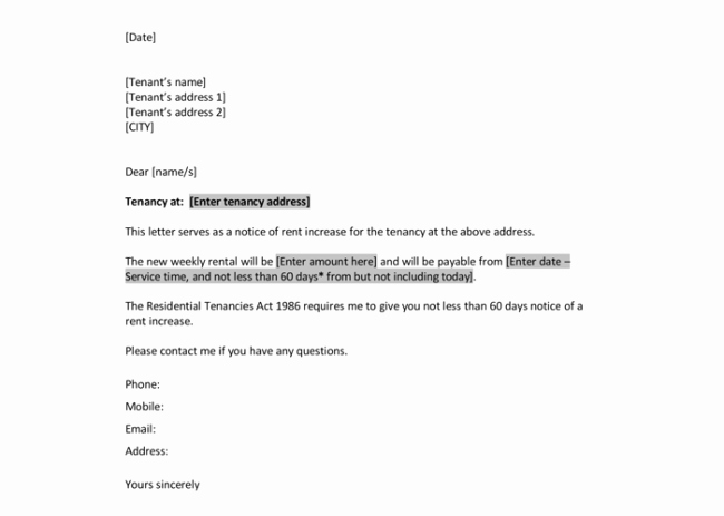 Rental Increase Letter Template Beautiful 9 Samples Of Friendly Rent Increase Letter format for Tenants