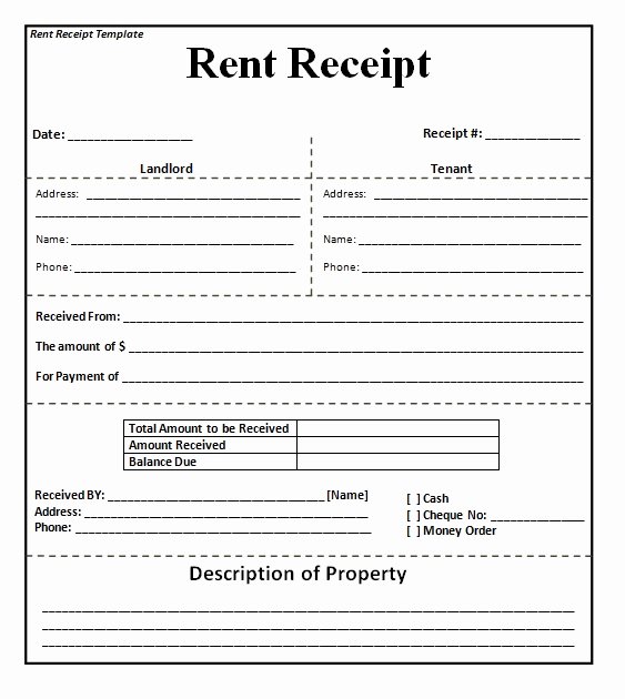Rental Receipt Template Pdf Best Of House Rent Receipt Template