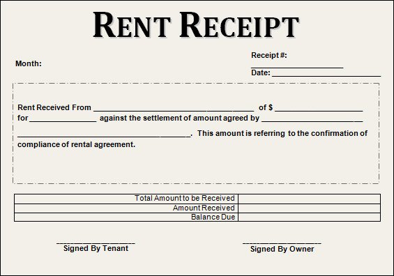 Rental Receipt Template Pdf Luxury Rent Receipt Template 13 Download Free Documents In Pdf