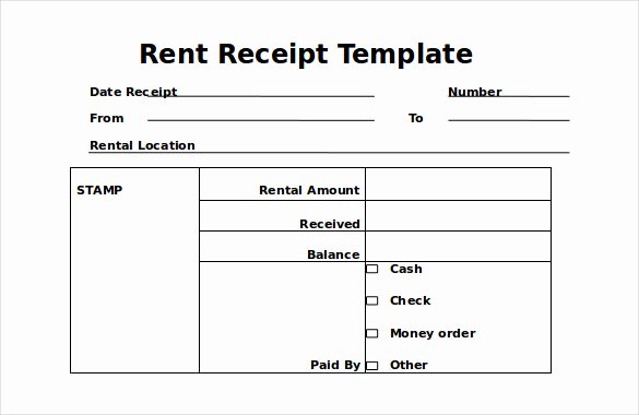 Rental Receipt Template Word Elegant 35 Rental Receipt Templates Doc Pdf Excel