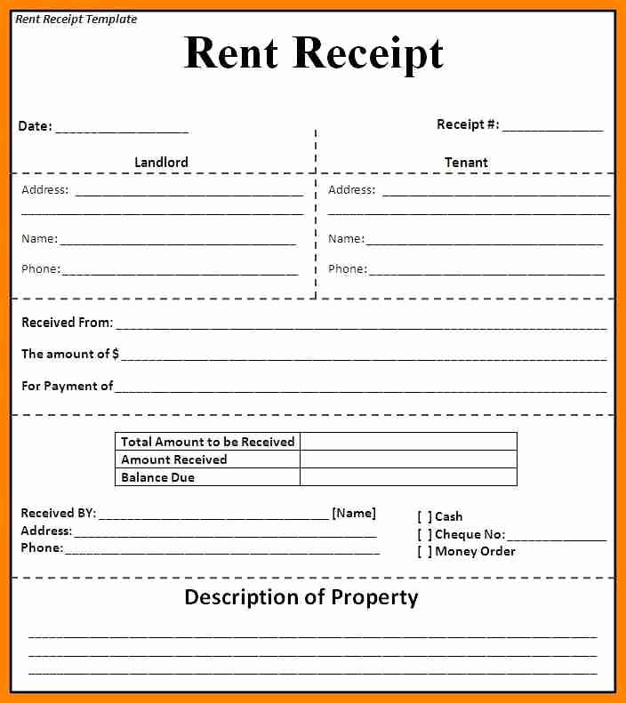 Rental Receipts Template Word Awesome Rent Receipt Template Uk