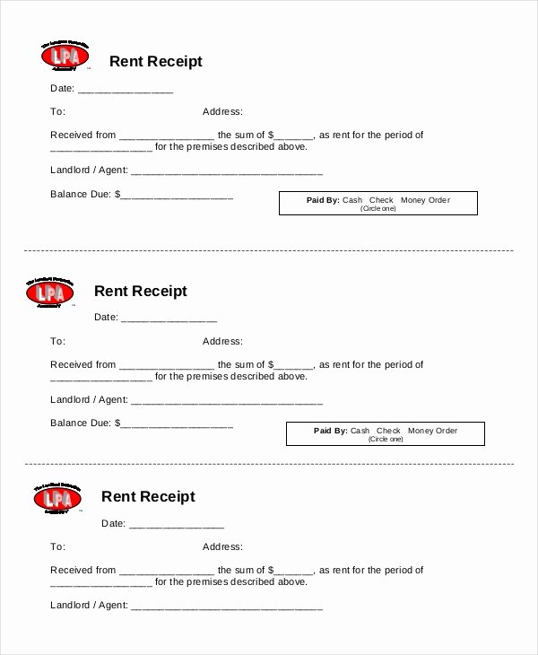 Rental Receipts Template Word Unique Rent Receipt Template 20 Free Word Pdf Documents