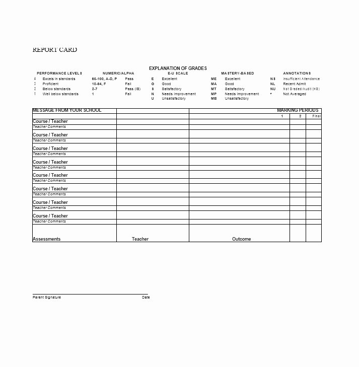 Report Card Template Free Best Of 30 Real &amp; Fake Report Card Templates [homeschool High