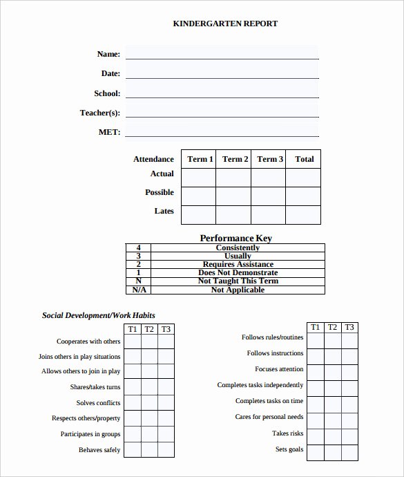 Report Card Template Free Elegant Report Card Template – 21 Free Excel Pdf Documents