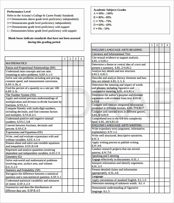 Report Card Template Free Unique Report Card Template 28 Free Word Excel Pdf Documents