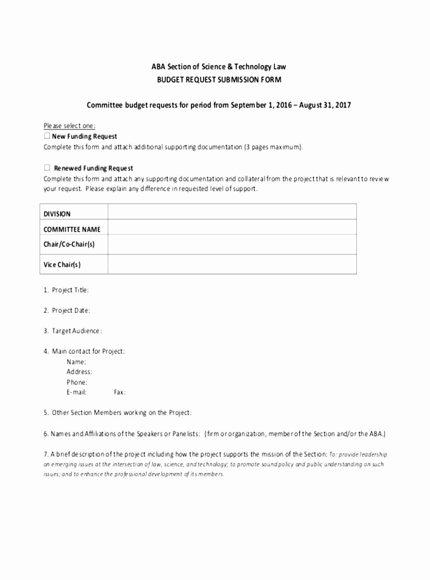 Request for Funds Template Lovely 10 Technology Request form Template Eywai