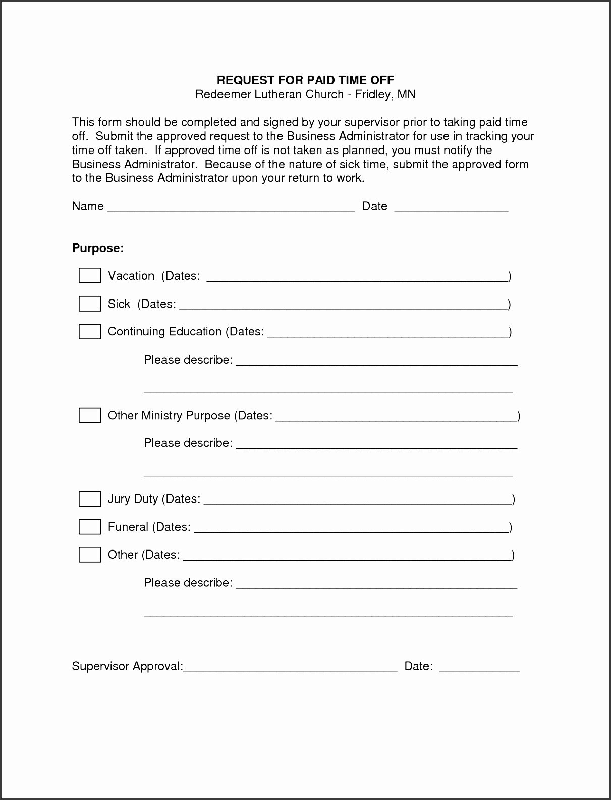 Requesting Time Off Template Lovely 4 Time F Request form Template Sampletemplatess