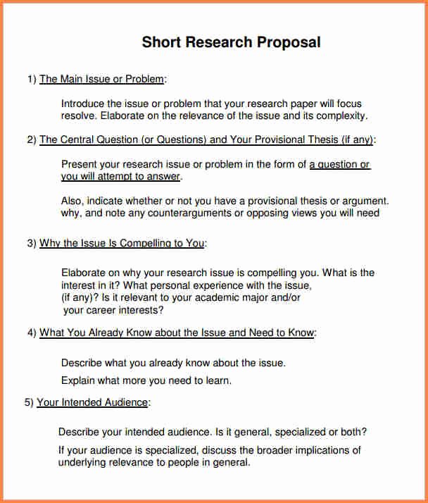 Research Project Proposal Template Luxury 7 Scientific Proposal format