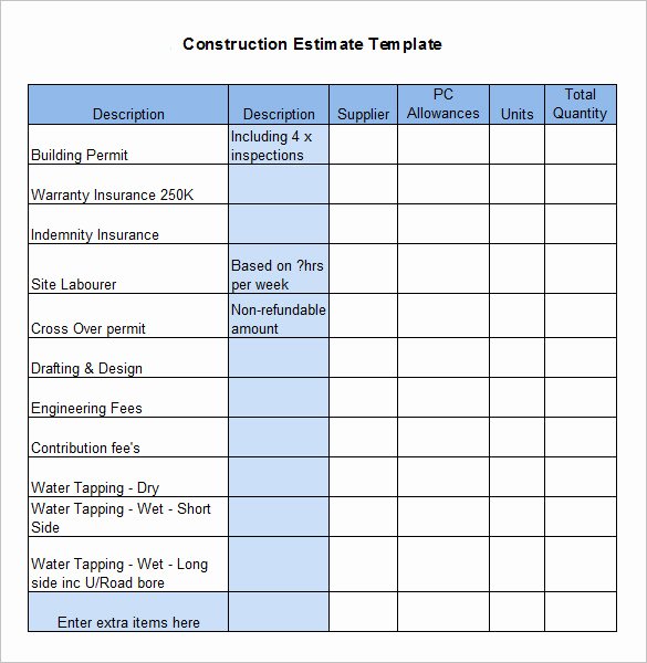 Residential Construction Budget Template Excel Inspirational Residential Construction Bud Template Excel