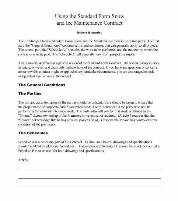 Residential Snow Removal Contract Template Unique 19 Of Snow Plowing Bid Sheet Template