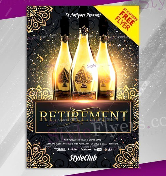 Retirement Flyer Free Template Best Of 15 Retirement Party Invitation &amp; Flyer Templates Xdesigns
