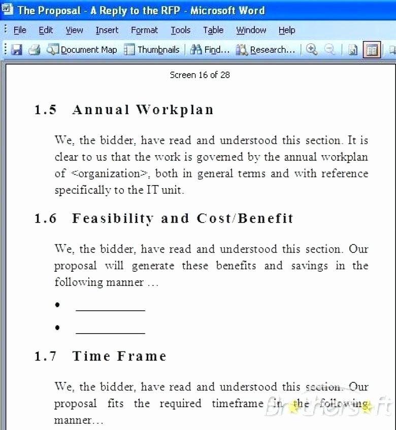 Rfp Response Template Word Lovely Rfp Response Template Word – Altwell