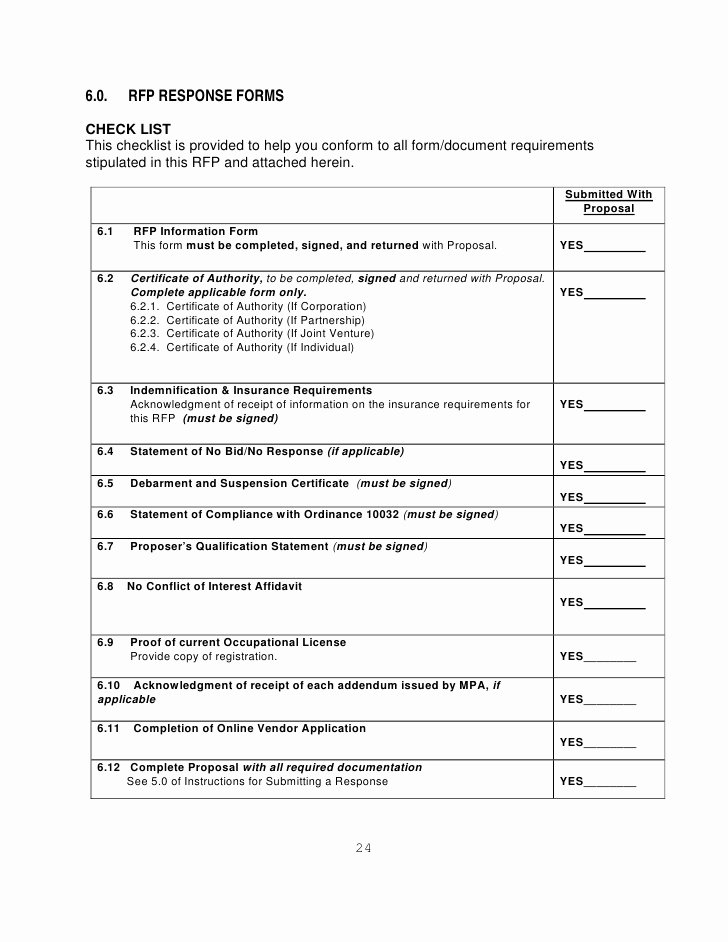 Rfp Response Template Word Unique Microsoft Word Rfp No 09 11 Janitorial Services for the