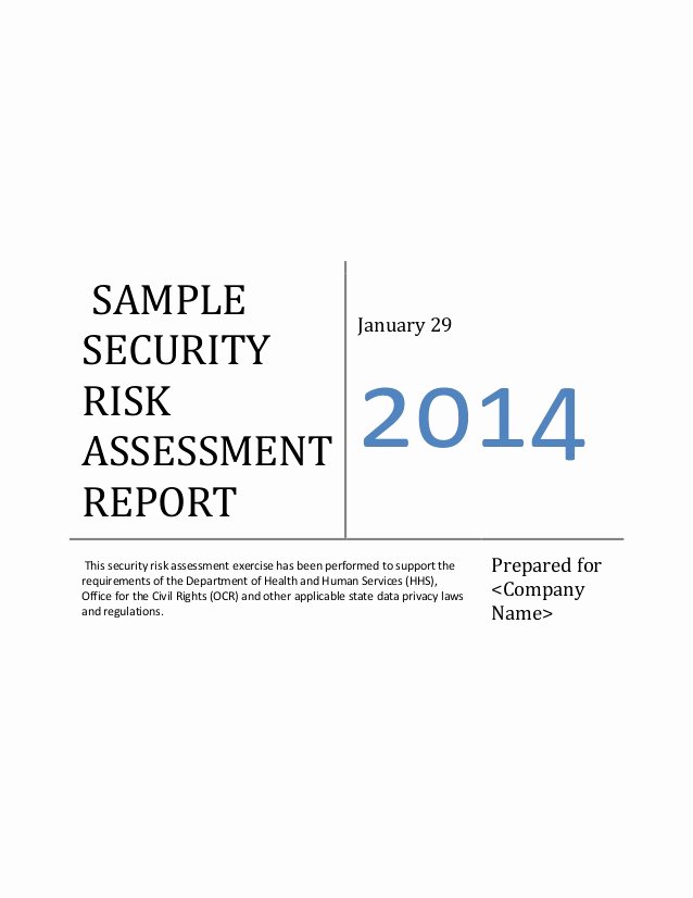 Risk assessment Report Template Awesome Ehr Meaningful Use Security Risk assessment Sample Document