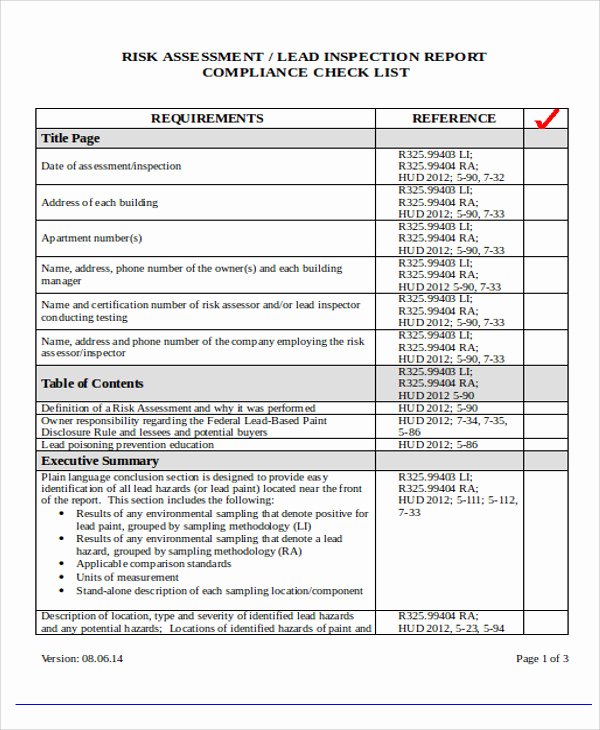 Risk assessment Report Template Lovely 47 assessment Templates In Word Pages Docs Pdf
