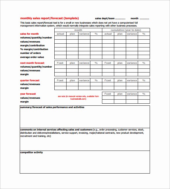 Sales Activity Report Template Awesome Salesman Report Template