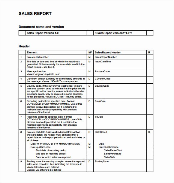 Sales Activity Report Template Luxury Sample Sales Report 16 Example format