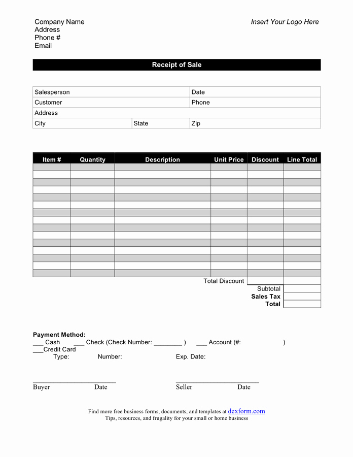 Sales Receipt Template Pdf Lovely Sales Receipt Template Free Documents for Pdf