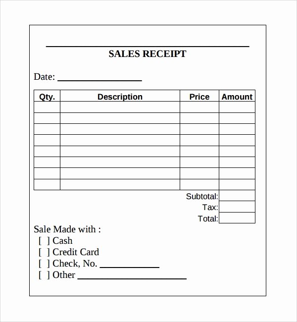 Sales Receipt Template Pdf New Sample Cash Receipt Template 21 Free Documents In Pdf Word