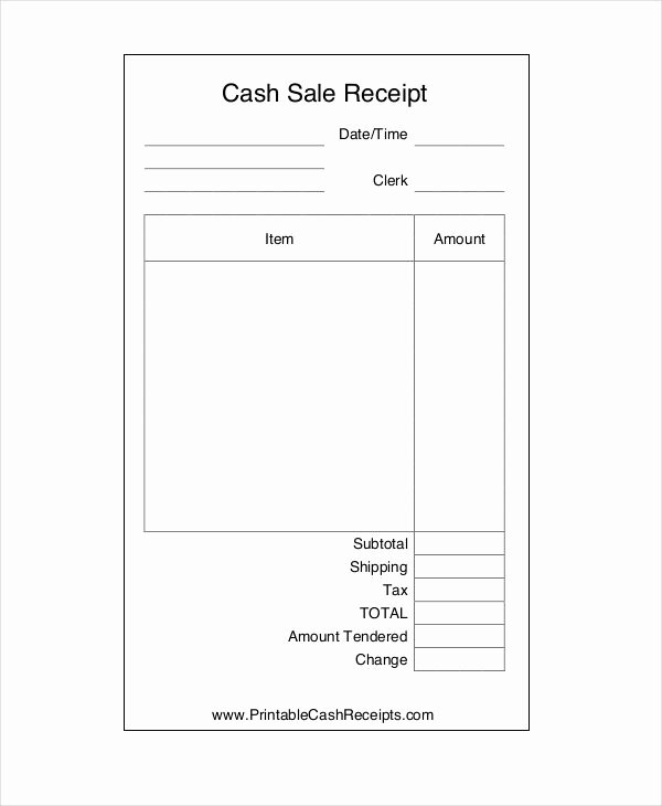 Sales Receipt Template Word New Cash Sales Receipt Template Cash Receipt Template to Use