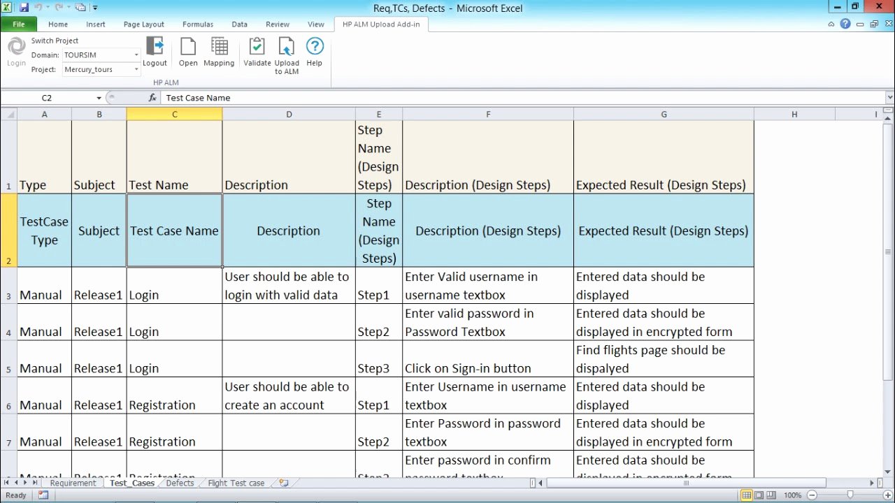 Sample Use Case Template Best Of Hp Alm Import Test Cases From Excel