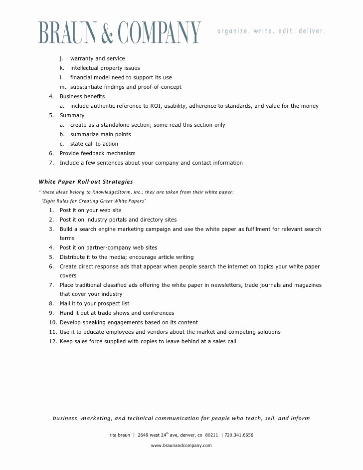 Sample White Paper Template Best Of White Paper Outline