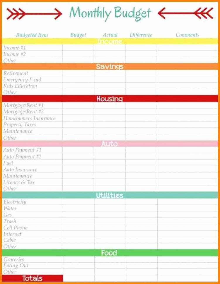 Semi Monthly Budget Template Best Of Monthly Bud Templates Excel Monthly Bud Spreadsheet