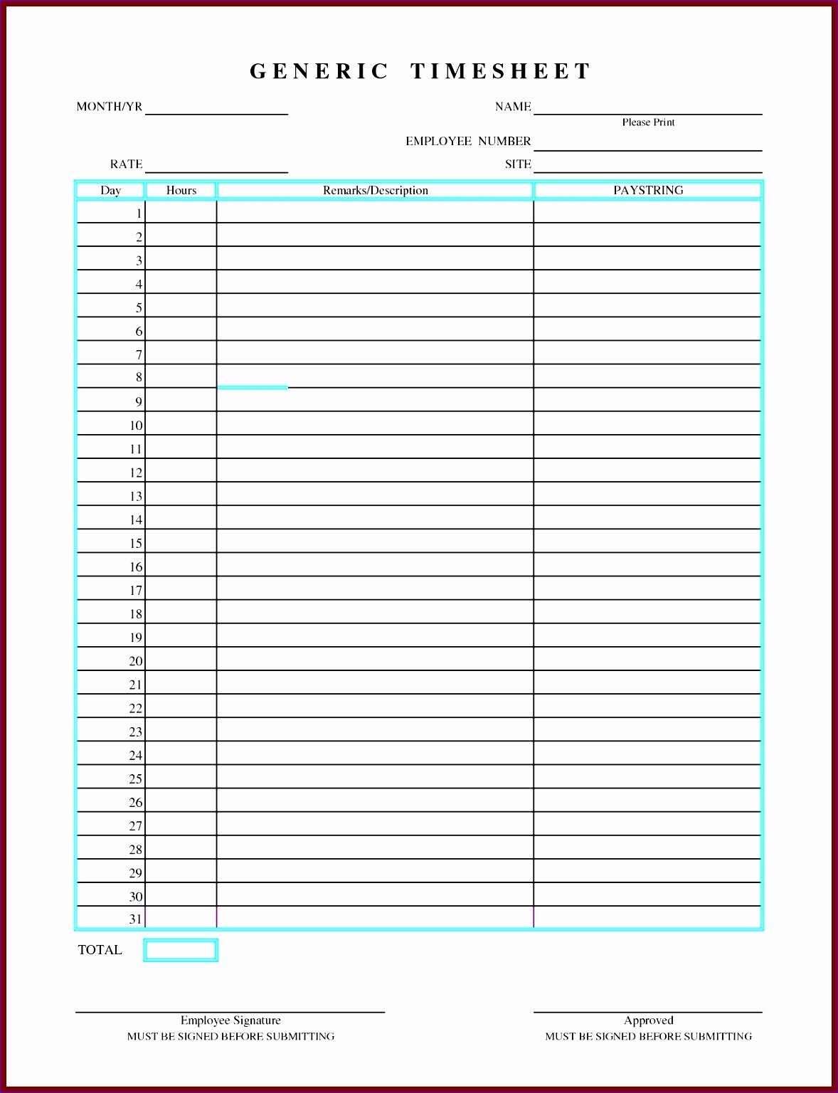 Semi Monthly Timesheet Template Excel Awesome 8 Semi Monthly Timesheet Template Excel Exceltemplates