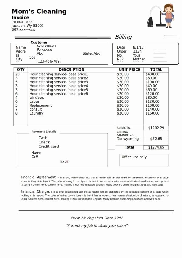 Service Invoice Template Pdf Awesome Free 13 Cleaning Service Invoice Templates In Pdf