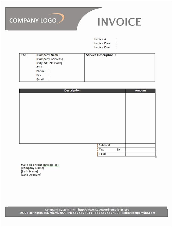 Service Invoice Template Pdf Elegant Service Invoice 28 Download Documents In Pdf Word