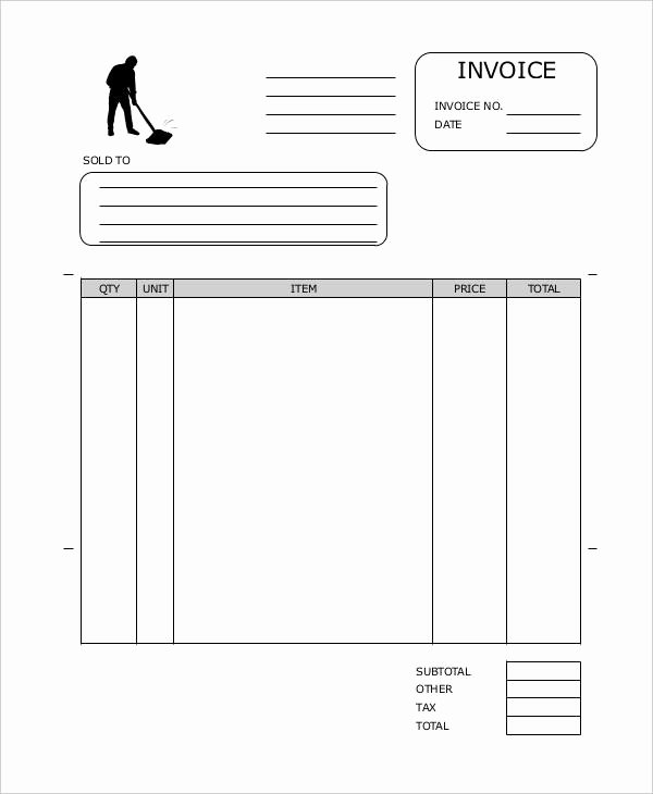 Service Invoice Template Pdf New Free 13 Cleaning Service Invoice Templates In Pdf