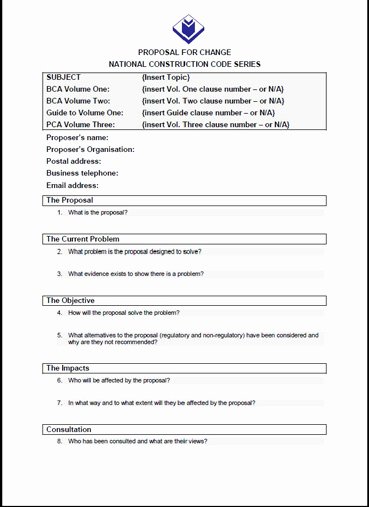 Service Proposal Template Word Awesome Proposal for Change Template