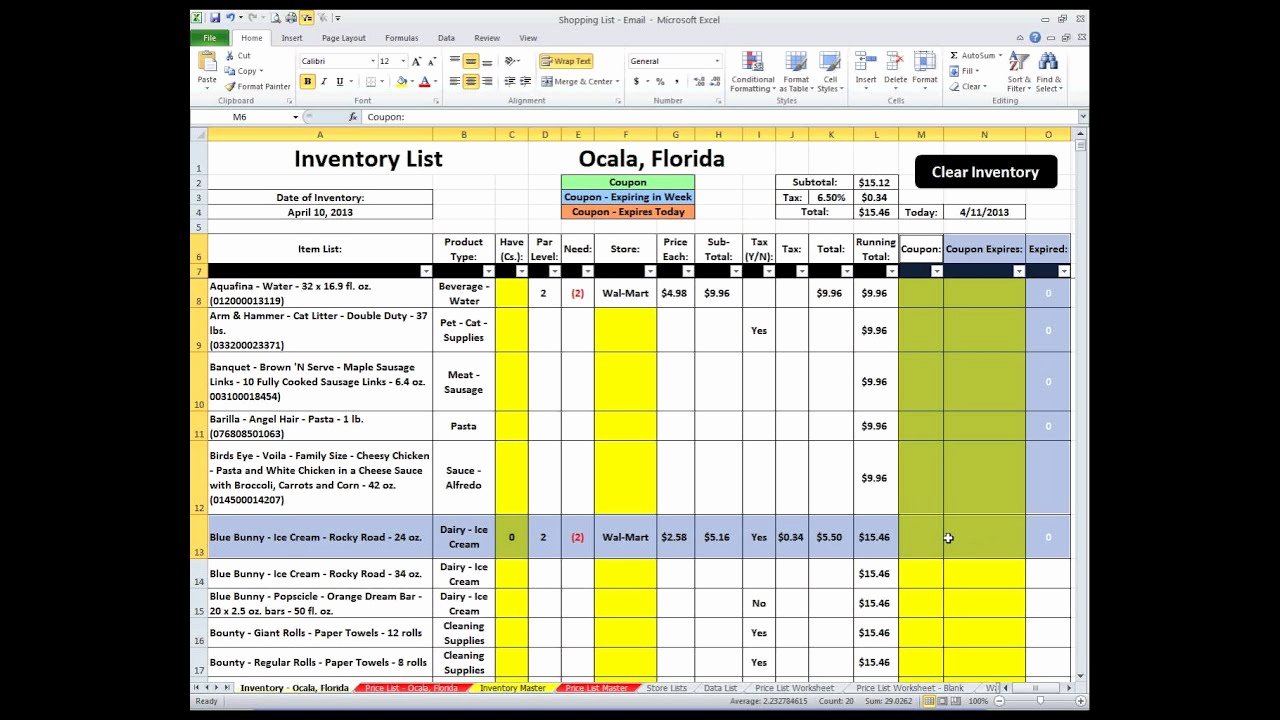 Shopping List Template Excel Elegant Shopping List Excel Spreadsheet