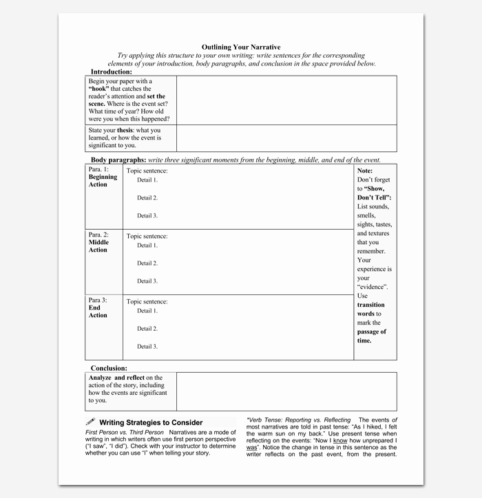 Short Story Template Word New Novel Outline Template 11 for Word Excel &amp; Pdf format