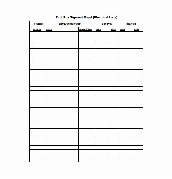 Sign In Out Sheet Template Beautiful Sign Out Sheet Template 16 Free Word Pdf Documents
