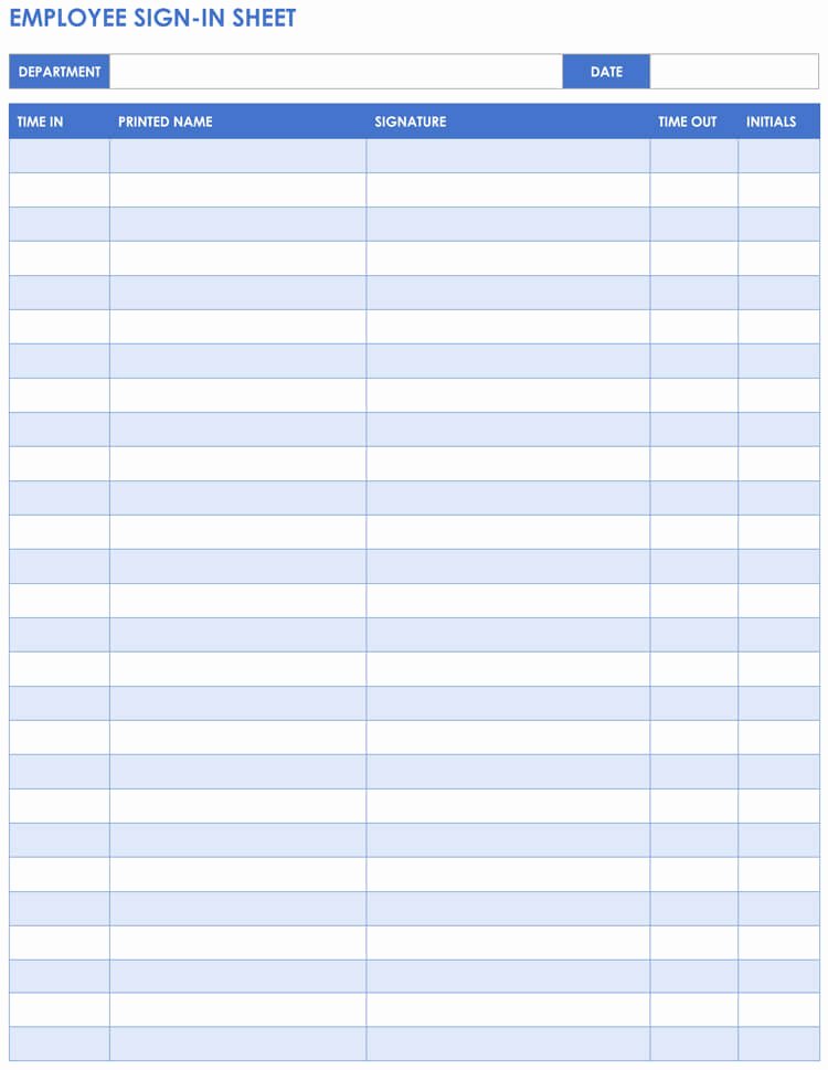 Sign In Out Sheet Template Inspirational 16 Free Sign In &amp; Sign Up Sheet Templates for Excel &amp; Word