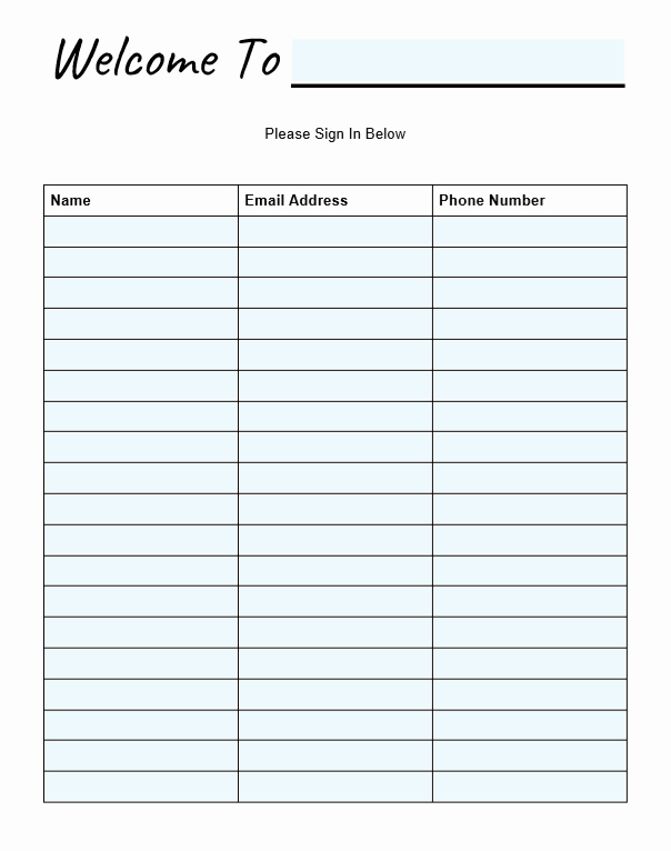 Sign In Sheet Template Pdf Beautiful 3 Free Open House Sign In Sheets to Try This Weekend Pdf