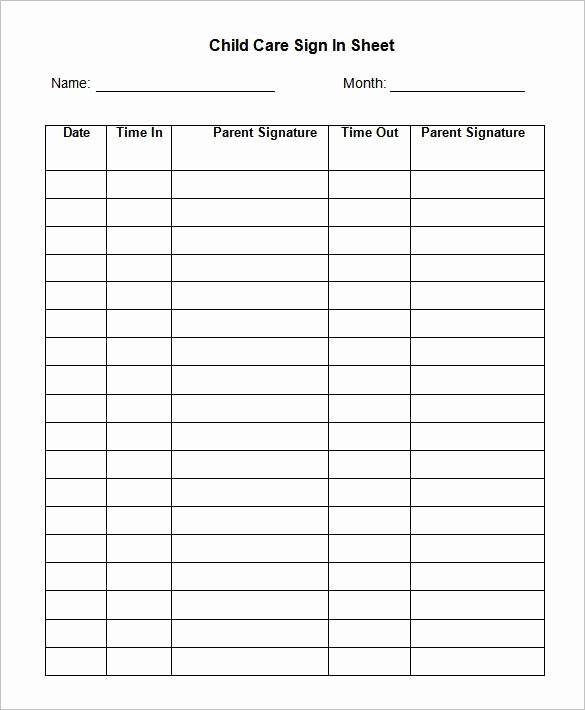 Sign In Sheet Template Pdf Fresh Meeting Sign In Sheet