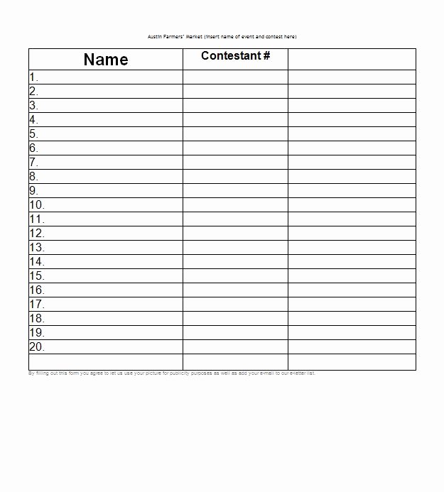 Sign Up Sheet Template Free Elegant Free Sign In Sign Up Sheet Templates Excel Word