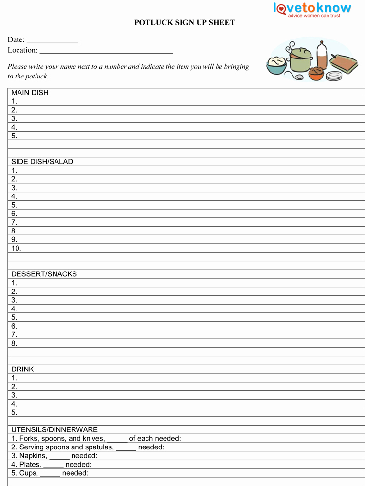 Sign Up Sheet Template Pdf Inspirational 9 Sign Up Sheet Templates to Make Your Own Sign Up Sheets