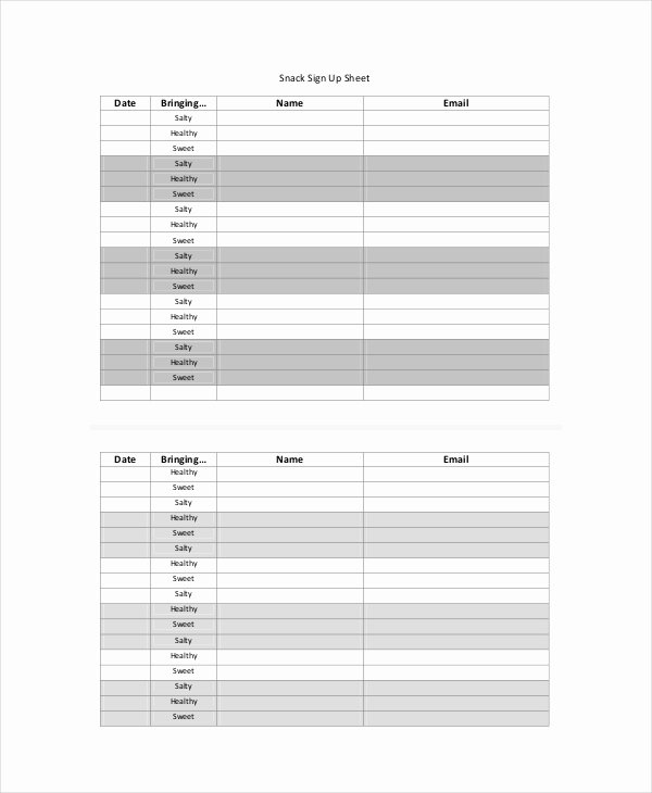 Sign Up Sheet Template Pdf Inspirational Sign Up Sheet 19 Free Pdf Word Documents Download