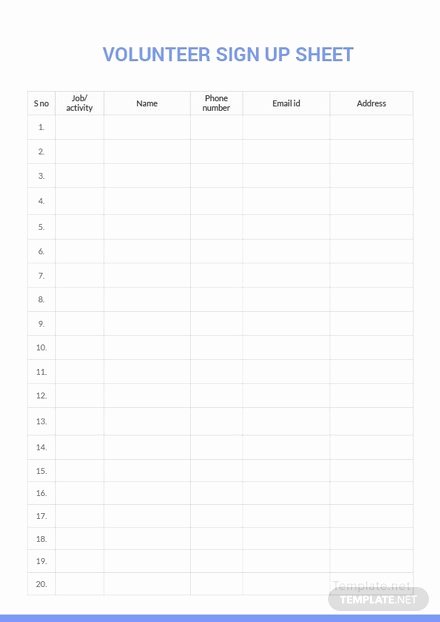 Sign Up Sheet Template Pdf Unique Sample Sign Up Sheet Template In Microsoft Word Pdf